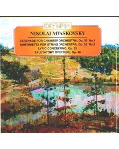 Nikolai Miaskowsky (1881-1950) - Sinfonietta f.Streicher op.32,2 CD