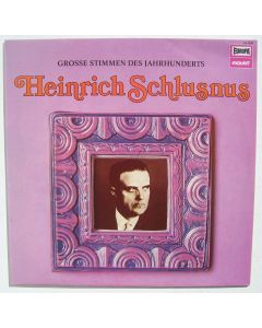 Heinrich Schlusnus • Große Stimmen des Jahrhunderts LP