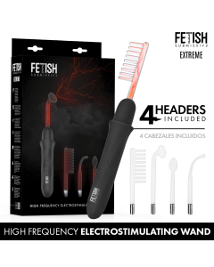 FETISH SUBMISSIVE - VIBRADOR WAND ELECTROESTIMULACIÓN ALTA FRECUENCIA