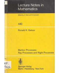 Ronald K. Getoor • Markov Processes