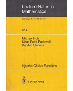 Michael Holz, Klaus-Peter Podewski, Karsten Steffens • Injective Choice Functions