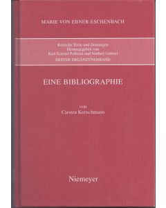 Carsten Kretschmann • Marie von Ebner-Eschenbach. Eine Bibliographie