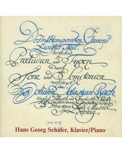 Johann Sebastian Bach (1685-1750) • Das Wohltemperierte Klavier, Teil 2 2 CDs