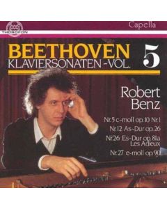 Robert Benz: Ludwig van Beethoven (1770-1827) • Klaviersonaten Vol. 5 CD