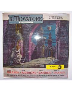 Giuseppe Verdi (1813-1901) • Il Trovatore LP • Jussi Björling
