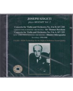 Joseph Szigeti plays Mozart Vol. 2 CD