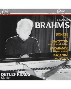 Detlef Kraus: Johannes Brahms (1833-1897) • Sonate Nr. 1 etc. CD