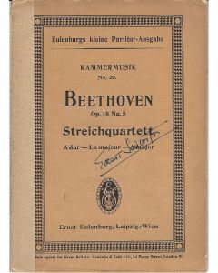 Ludwig van Beethoven (1770-1827) • Streichquartett Op. 18 No. 5