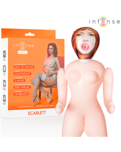 INTENSE DOLLS - AUFBLASBARE PUPPE SCARLETT MIT DREI ÖFFNUNGEN