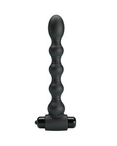 PRETTY LOVE - LYNN SILIKON ANAL PLUG 10 VIBRATIONEN SCHWARZ