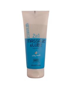 HOT - MASSAGE- & GLEITGEL 2IN1 SILKY TOUCH 200 ML