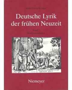 Hans-Georg Kemper • Deutsche Lyrik der frühen Neuzeit: Konfessionalismus