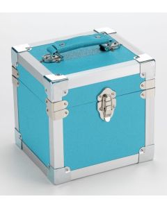 7 Inch 50 Record Storage Carry Case (Light Blue) ZUB