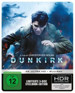 Dunkirk (2017) (4K Ultra HD Blu-ray & Blu-ray im Steelbook) UHD
