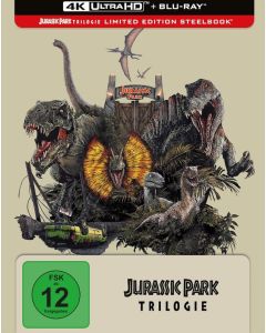 Jurassic Park Trilogie (4K Ultra HD Blu-ray & Blu-ray im Steelbook) UHD