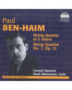 Paul Ben-Haim (1897-1984) - Streichquartett Nr.1 (op.21) CD