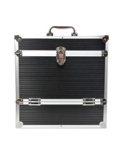 12" Aluminium LP-Koffer für bis zu 40 LPs (Schwarz) ZUB