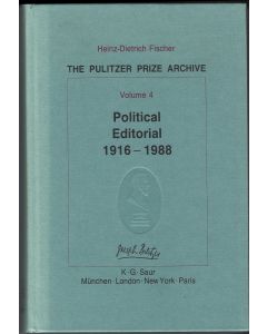 Heinz-Dietrich Fischer • The Pulitzer Prize Archive - Volume 4
