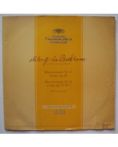 Wilhelm Kempff: Ludwig van Beethoven (1770-1827) • Klaviersonate Nr. 15 & 16 LP