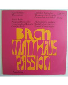 Johann Sebastian Bach (1685-1750) • Matthaeus Passion LP