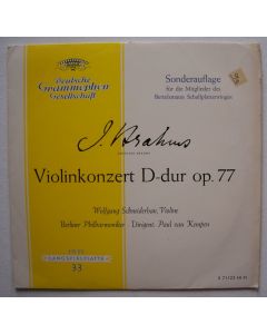 Johannes Brahms (1833-1897) • Violinkonzert LP • Wolfgang Schneiderhan