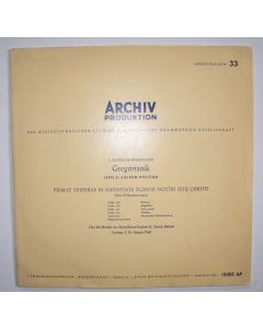 Gregorianik • Primae Vesperae In Nativitate Domini Nostri Jesu Christi 10"