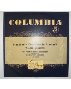 Edvard Grieg (1843-1907) • Pianoforte Concerto in A minor 10" • Walter Gieseking