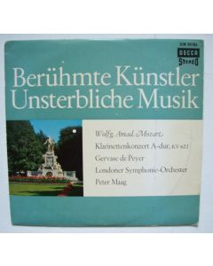 Mozart (1756-1791) • Klarinettenkonzert A-Dur KV 622 10" • Gervase de Peyer