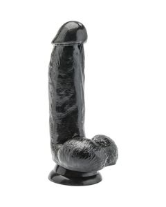 GET REAL - DILDO 12 CM MIT KUGELN SCHWARZ
