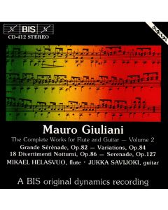 Mauro Giuliani (1781-1829) • The Complete Works for Flute and Guitar Vol. 2 CD