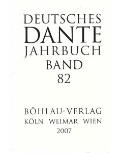 Deutsches Dante-Jahrbuch • Band 82 • 2007