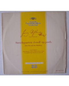 Schubert (1797-1828) • Der Tod und das Mädchen LP • Amadeus-Quartett
