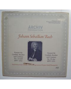 Bach (1685-1750) • Konzerte für Cembalo, Streicher und Continuo Nr. 1 & Nr. 2 LP