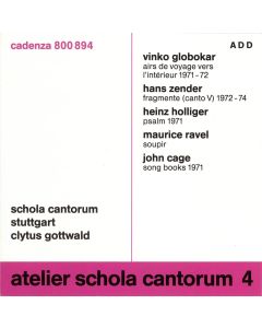 Atelier Schola Cantorum Vol. 4 CD
