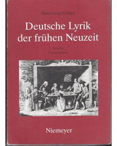 Hans-Georg Kemper • Deutsche Lyrik der frühen Neuzeit: Empfindsamkeit