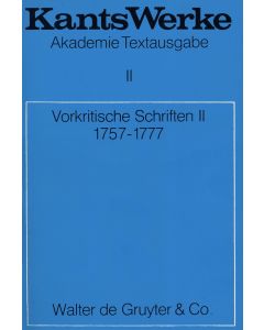Immanuel Kant • Vorkritische Schriften II