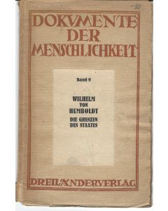 Wilhelm von Humboldt • Die Grenzen des Staates