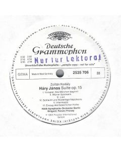 Zoltán Kodály (1882-1967) • Háry-János-Suite LP