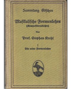 Stephan Krehl • Musikalische Formenlehre (Kompositionslehre)