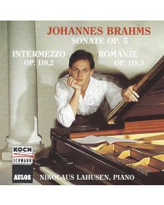 Nikolaus Lahusen: Johannes Brahms (1833-1897) • Sonate Op. 5 CD