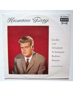 Hermann Prey singt Lieder von Schubert, Schumann, Brahms, Strauss LP