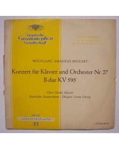 Wolfgang Amadeus Mozart (1756-1791) • Klavierkonzert Nr. 27 10" • Clara Haskil