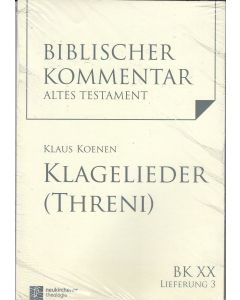 Klaus Koenen • Klagelieder (Threni)