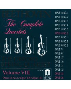 Ludwig van Beethoven (1770-1827) • The Complete Quartets Volume VIII CD