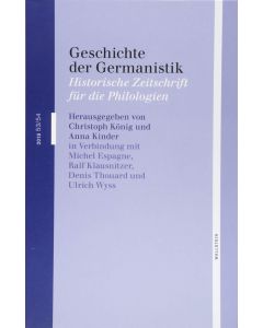 Geschichte der Germanistik • 2018 53/54