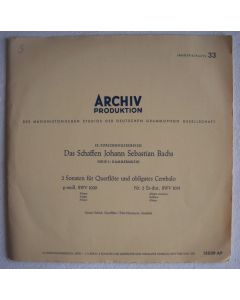 Bach (1685-1750) • 2 Sonaten für Querflöte und obligates Cembalo 10"
