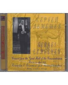 Sergei Lemeshev • Concert from the Great Hall of the Conservatory CD