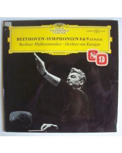 Herbert von Karajan: Beethoven (1770-1827) • Symphonien 8 & 9 (Finale) LP