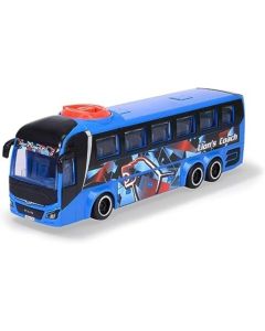 Dickie Toys Spielzeug Bus MAN blau lenkbarer Reise-Bus