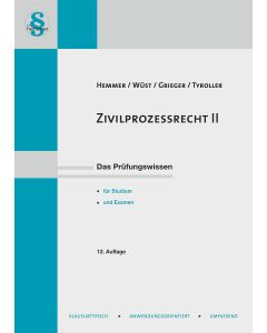 Hemmer / Wüst / Grieger / Tyroller • Zivilprozessrecht II